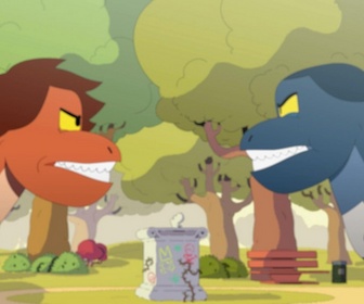 Oscar & Malika, toujours en retard - Le dinosaure